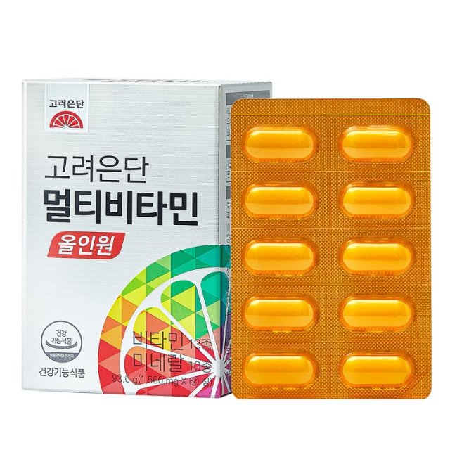 고려은단 멀티비타민 올인원 1560mg x 60캡슐 4개