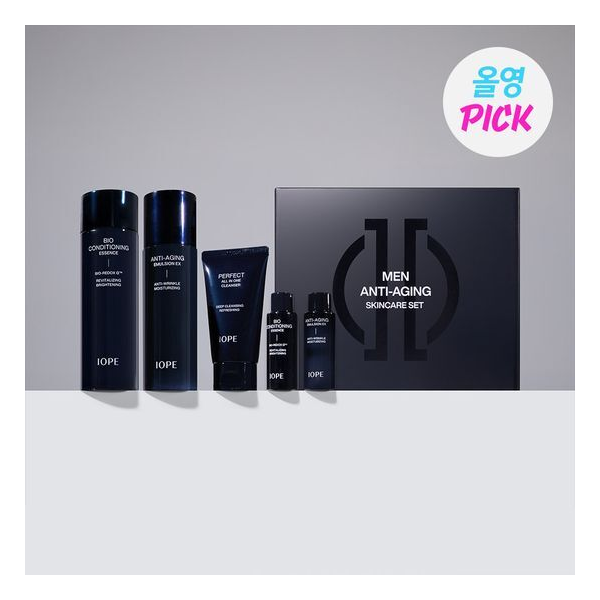 [남성선물]아이오페 맨 2종세트(에센스145ml+에멀젼 120ml+3종미니어처 증정